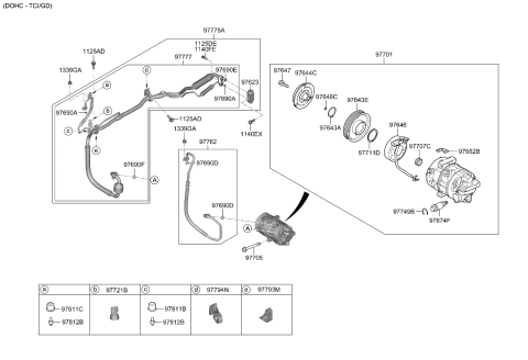 2021 Kia Sorento Coil-Field Diagram for 97641P2500