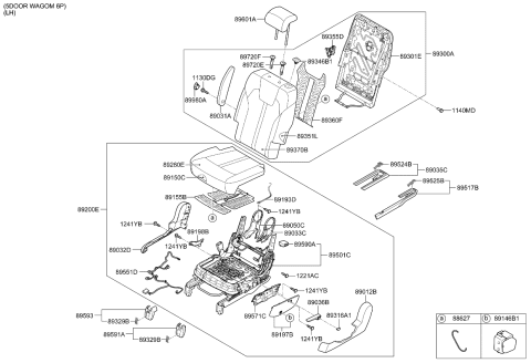 2021 Kia Sorento 2ND Seat Diagram 2