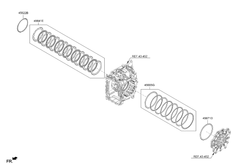 2022 Kia Sorento Gas Transaxle Brake-Auto Diagram