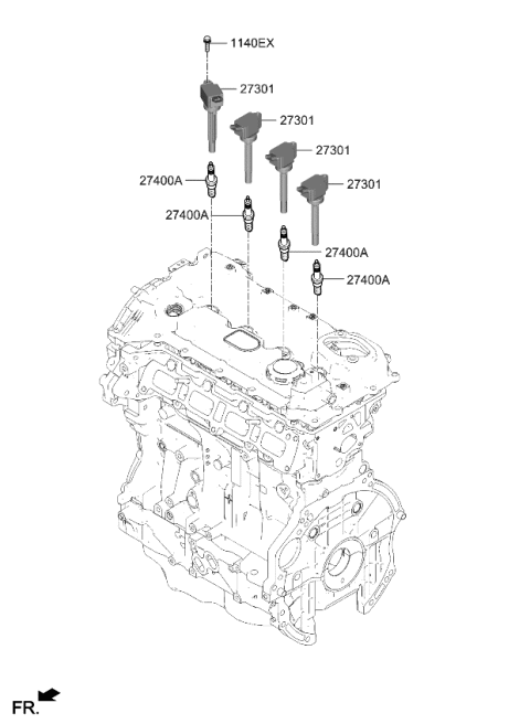 2023 Kia Sorento Spark Plug & Cable Diagram 1