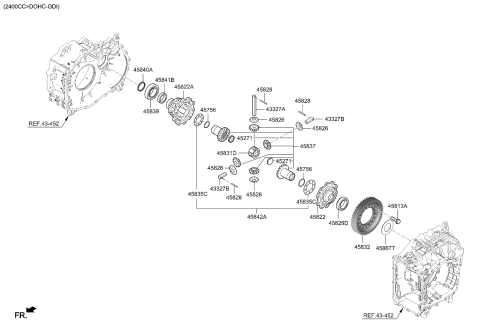 2022 Kia Sorento Gas Transaxle Gear-Auto Diagram 2