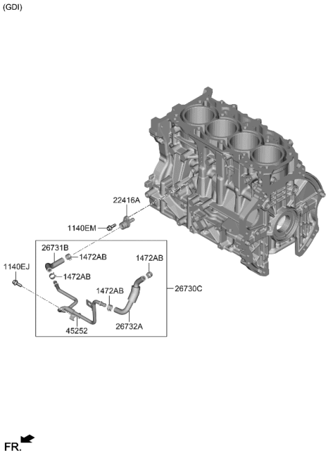 2021 Kia Sorento Rocker Cover Diagram 2