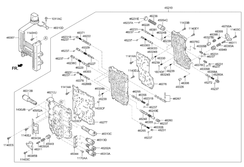 2023 Kia Sorento Gas Transmission Valve Body Diagram 2