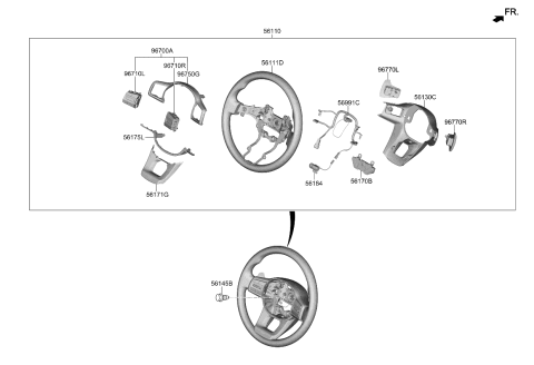 2022 Kia Sorento Steering Wheel Diagram