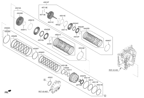 2023 Kia Sorento Gas Transaxle Clutch-Auto Diagram