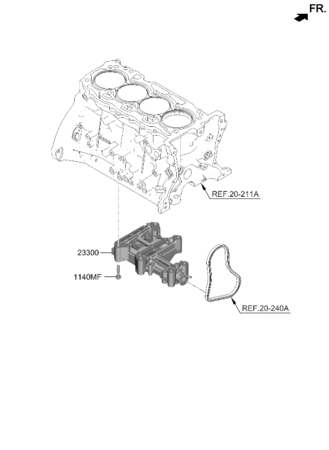 2023 Kia Sorento SHAFT ASSY-BALANCE Diagram for 233002S030