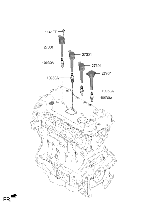 2021 Kia Sorento Spark Plug & Cable Diagram 2