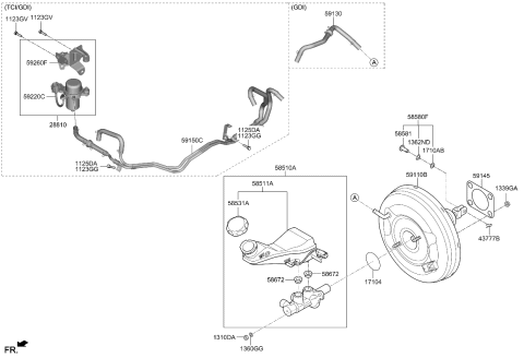 2021 Kia Sorento Booster Assy-Brake Diagram for 59110R5500