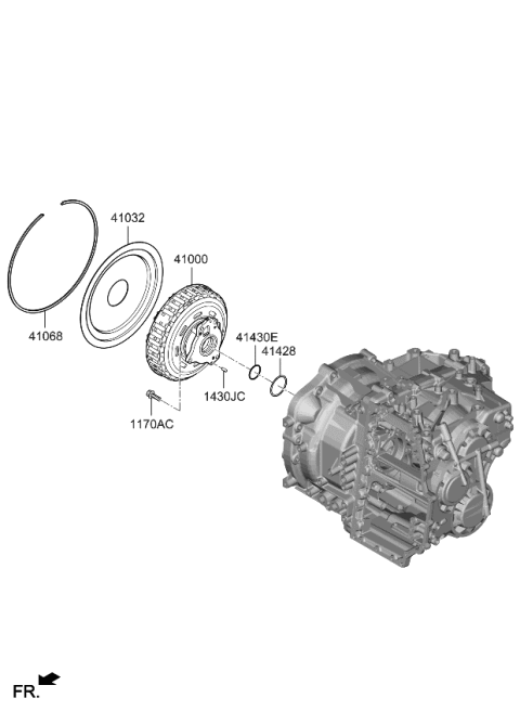 2023 Kia Sorento Clutch & Release Fork Diagram