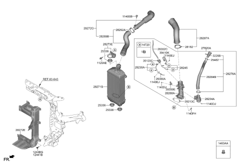 2021 Kia Sorento Turbocharger & Intercooler Diagram