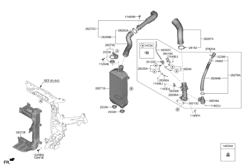 2022 Kia Sorento BRKT-I/C, UPR Diagram for 282732R100