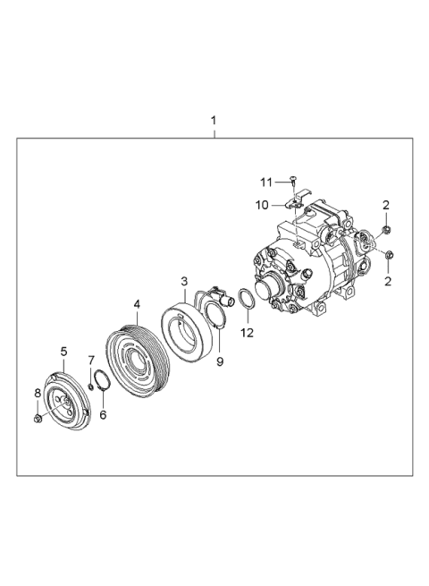 2006 Kia Optima Air Condition System-Cooler Line Diagram 2