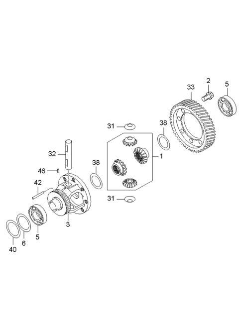 2006 Kia Optima Transaxle Gear Diagram 5