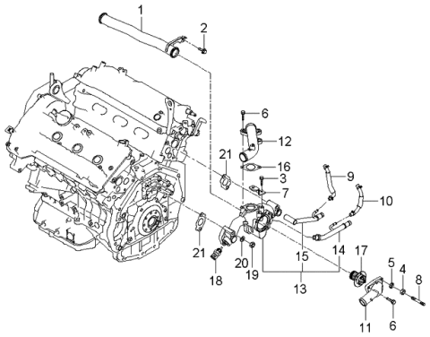 2006 Kia Optima Bracket-Wiring Mounting Diagram for 919312G080