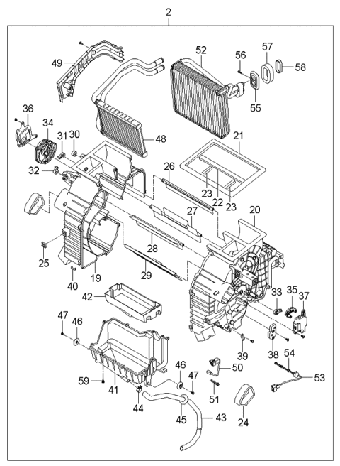 2006 Kia Optima Mode Actuator Diagram for 971542G000