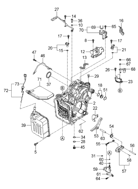 2006 Kia Optima Transaxle Case Diagram 5