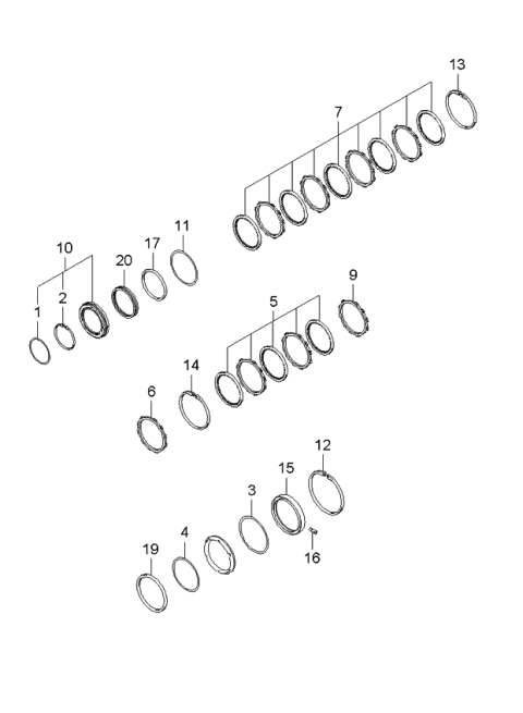 2006 Kia Optima Produced Before SEP.2006 Transaxle Brake Diagram 2