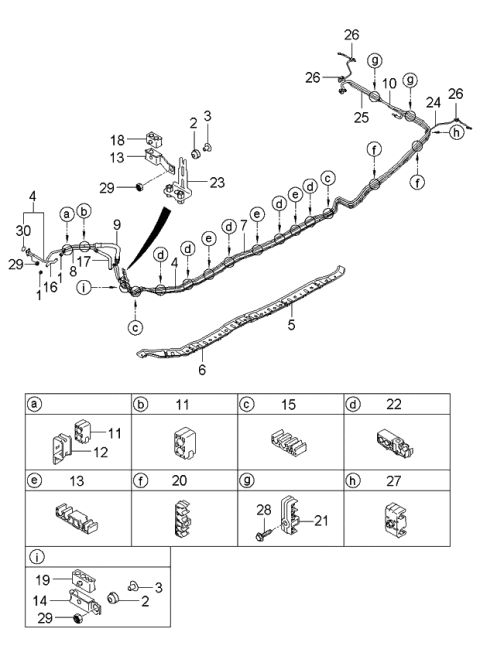 2006 Kia Optima Pipe-Vapor,Front Diagram for 313202G150