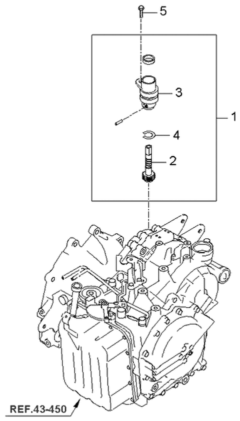 2006 Kia Optima Vehicle Speed Sensor Diagram for 4651039000