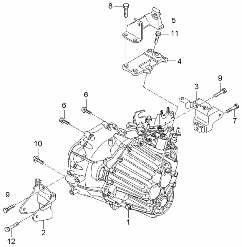 2006 Kia Optima Transmission Assembly-Ma Diagram for 4300024320