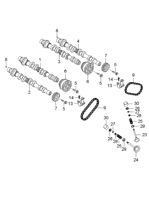 2006 Kia Optima Valve System Diagram 3