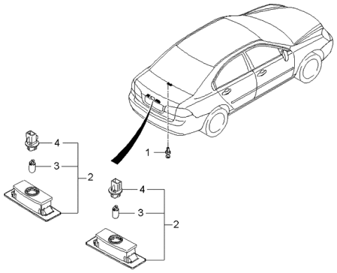 2006 Kia Optima License Lamp Diagram