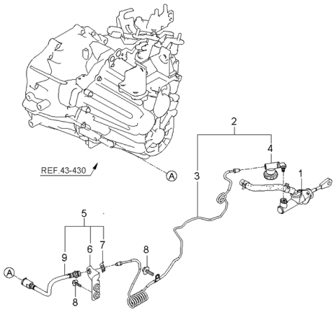 2006 Kia Optima Clutch & Master Cylinder Diagram