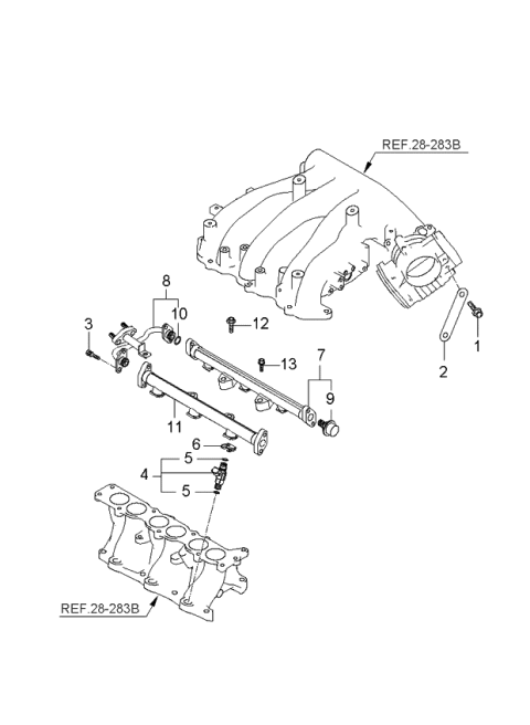 2006 Kia Optima Pipe-Delivery Diagram for 353043E210