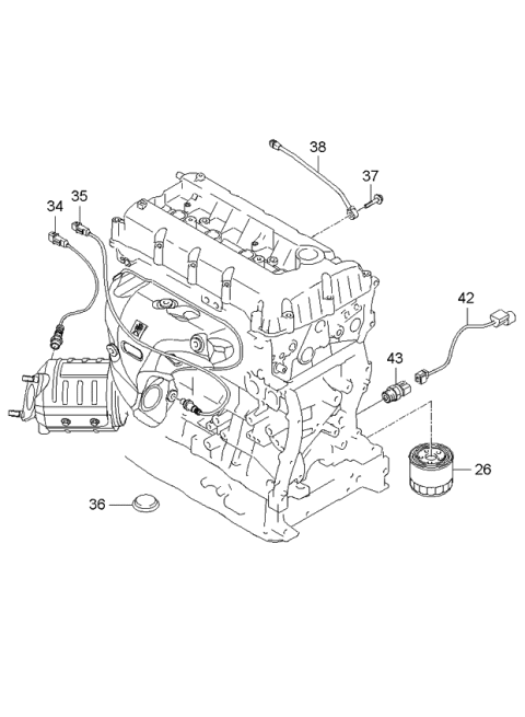 2006 Kia Optima Cylinder Head & Cover Diagram 3