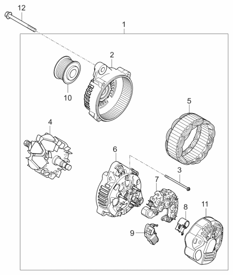 2006 Kia Optima Alternator Motor Diagram 1