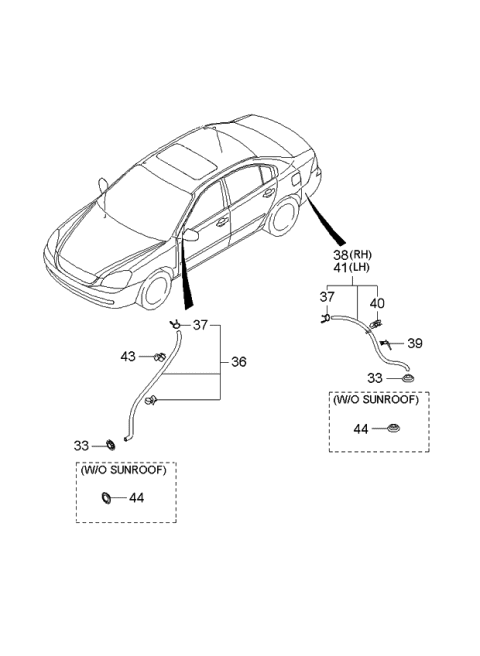 2006 Kia Optima Sunroof Diagram 2