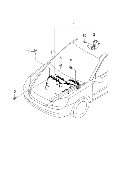 2006 Kia Optima Control Wiring Diagram 1