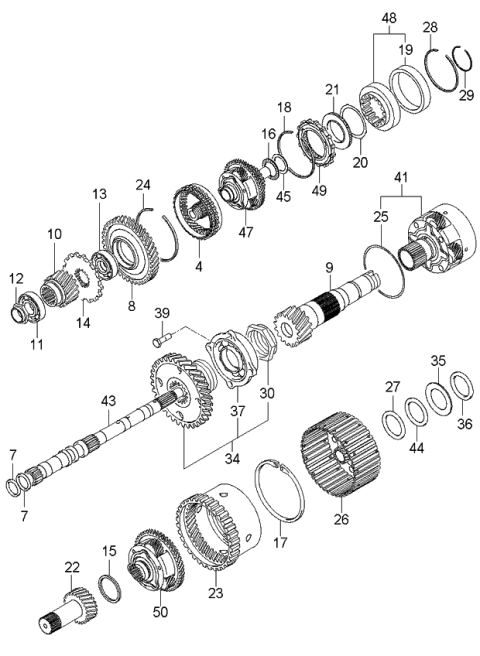 2006 Kia Optima Transaxle Gear Diagram 3