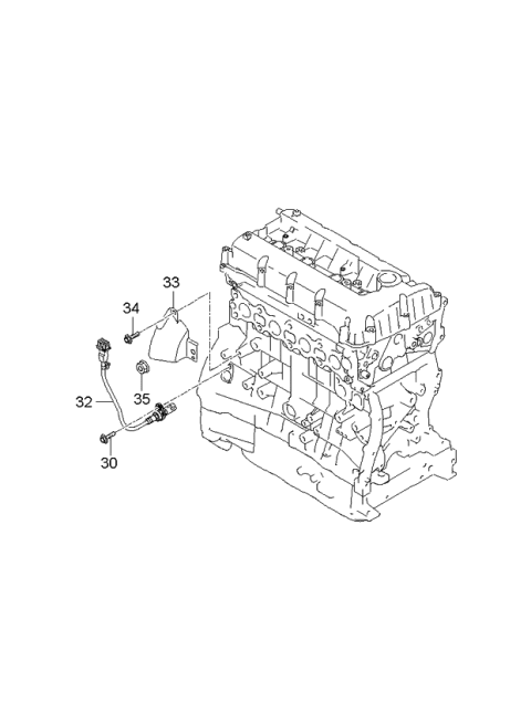 2006 Kia Optima Air Cleaner & ECU Diagram 3