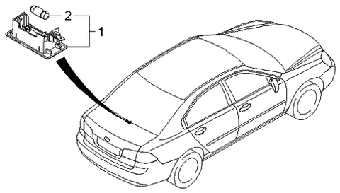 2006 Kia Optima Luggage Lamp Diagram