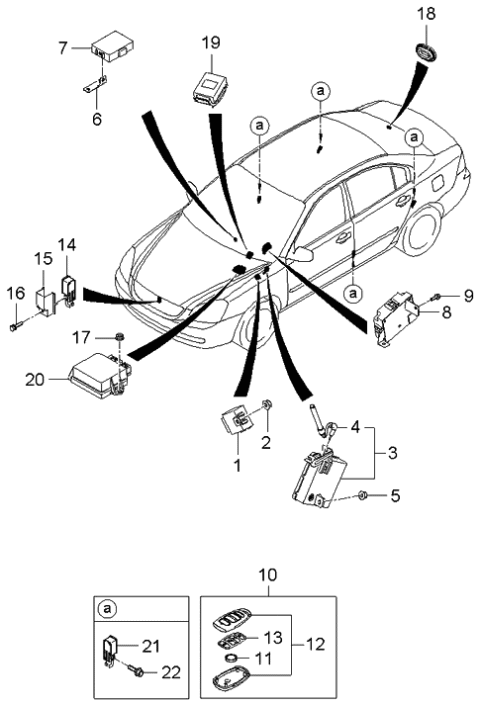 2006 Kia Optima Relay & Module Diagram