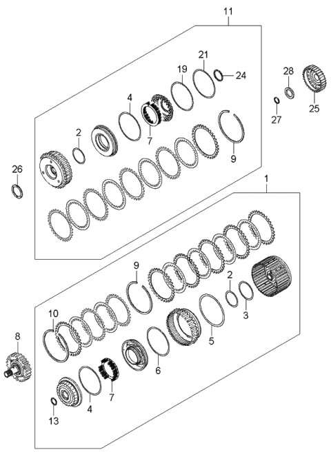 2006 Kia Optima Transaxle Clutch Diagram 1