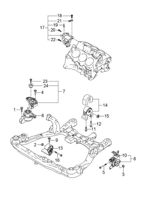 2006 Kia Optima Engine Mounting Diagram 2