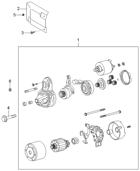 2000 Kia Optima Starter Diagram 1