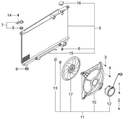 2000 Kia Optima Radiator Diagram 2