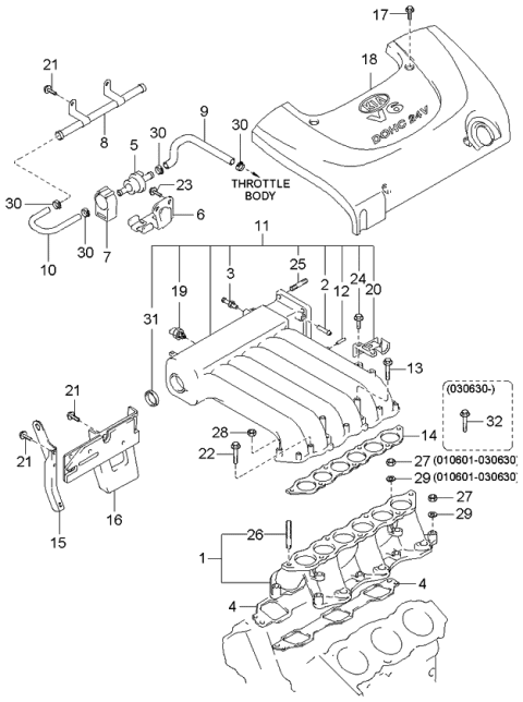 2000 Kia Optima Intake Manifold Diagram 3