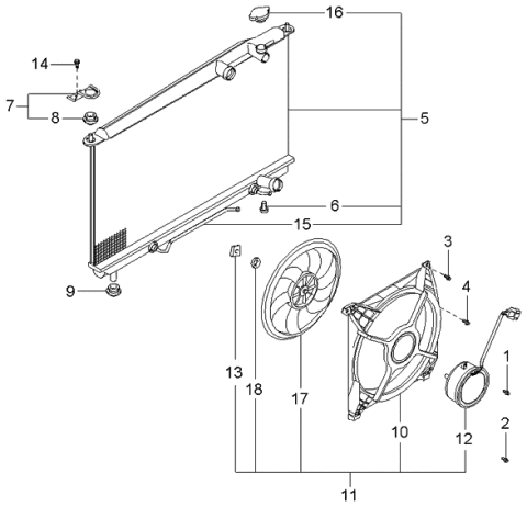 2002 Kia Optima Radiator Diagram 3