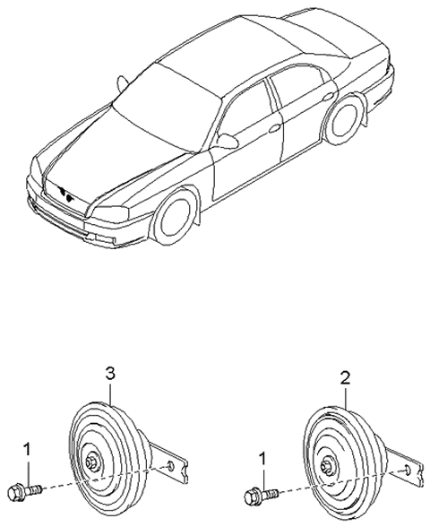 2000 Kia Optima Horn Diagram