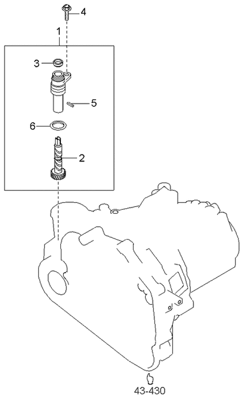 2002 Kia Optima Speedometer Driven Gear Diagram 1