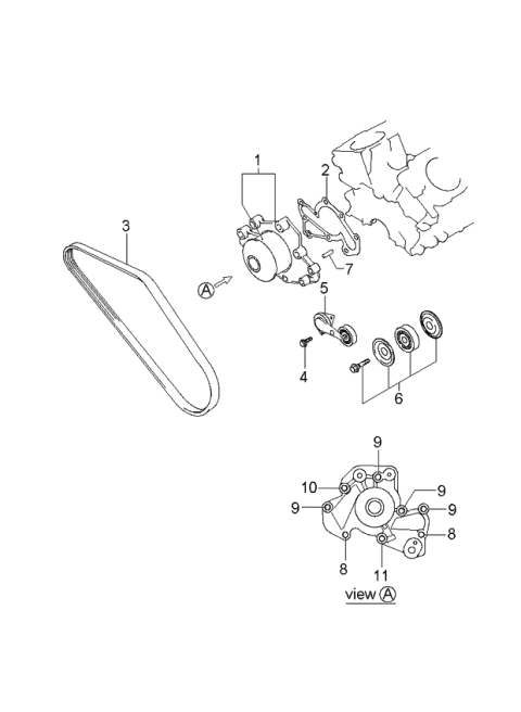 2002 Kia Optima Coolant Pump Diagram 3