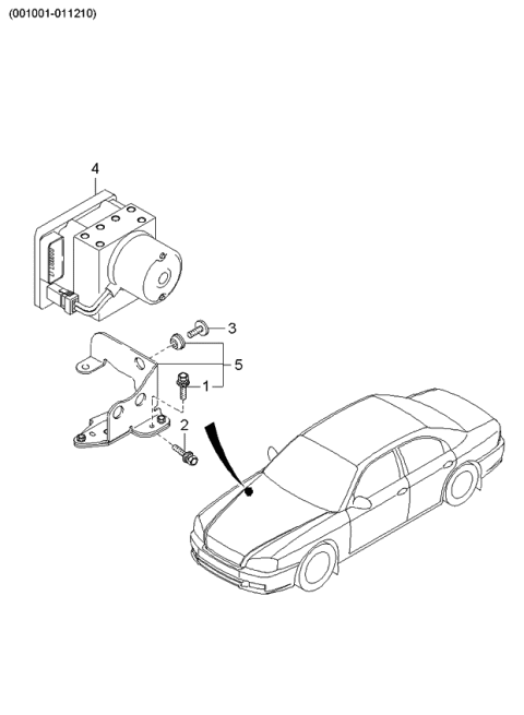 2004 Kia Optima Hydraulic Module Diagram 1