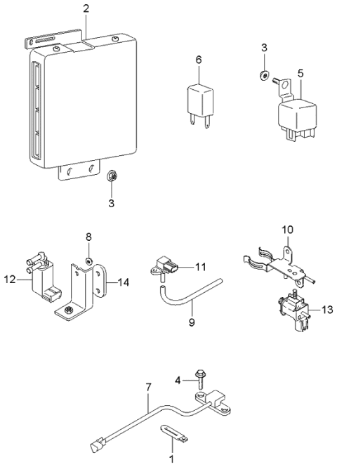 2002 Kia Optima Electronic Control Diagram 2