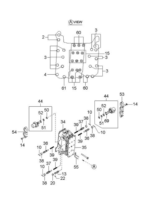 2004 Kia Optima Transaxle Gear-Auto Diagram 3