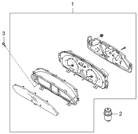 2001 Kia Optima Instrument Cluster Diagram 2