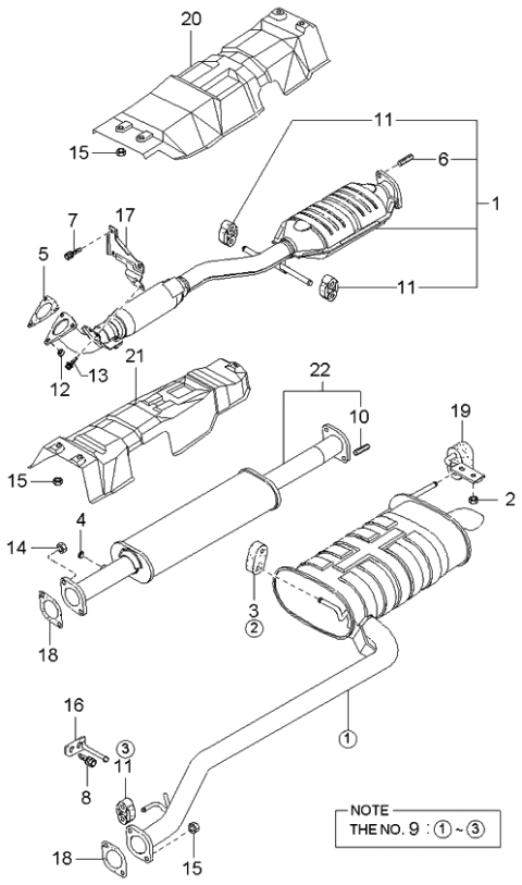 2002 Kia Optima Stud Diagram for 2853221310